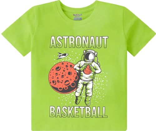Image of kiddeo Boys Cotton Printed Regular Fit T-Shirt(Pack of 5)