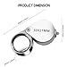 Jewelers Loupe Magnifier Pocket Foldable 30x 21mm Jewelry Eye Magnifying Glass Magnifier for Jewelers Gems Diamonds Plants Coins Stamps Antiques and More