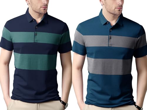 Image of Nobel Monk Men's Regular Fit Polo T Shirt |Half Sleeves |Collar Tshirts |Casual T-Shirt for Men
