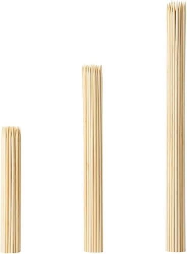 Miniatura 27 de Restaurantware Robata - Pinchos para asar de 11.8 x 1.6 pulgadas, 100 pinchos resistentes  Pinchos de bambú desechables congelables para verduras,