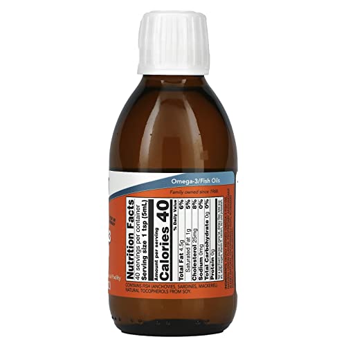 Now Foods: Omega 3 Fish Oil Lemon Flavored 200 Milliliter 7 Ounces #TOP1