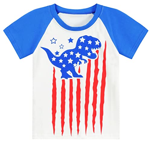 Boys American Flag Shirt 4th of July Shirt for Kids Boys USA Flag Shirt Toddler Boys Patriotic Shirt Baby Top T-Shirt