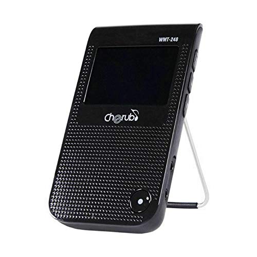 Angled front view of Cherub WMT-248 with kickstand extended