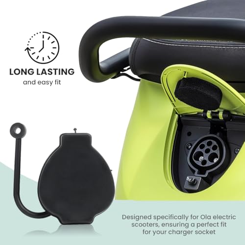 Image of Ramanta Charger Socket Dust Cap TPU Cover Compatible for O.l.a S1 Pro 1st & 2nd Gen S1 Air & S1X | Dustproof | Waterproof | Easy Installation Protects Charging Port Compact & Lightweight (1 PCs Black)