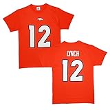 Majestic Athletic NFL Football T-Shirt Denver Broncos Paxton Lynch #12 Trikot Jersey orange (XXL)