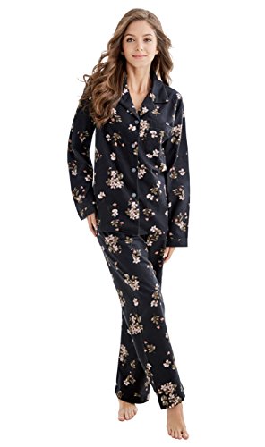 Women's 100% Cotton Long Sleeve Flannel Pajama Set Sleepwear2