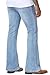 Men's Flared Jeans Slim Fit Bell Bottom Denim Pants - Cowboy Western Stretch Disco Style Vintage 70s Fashion Trousers (30, Light Blue)
