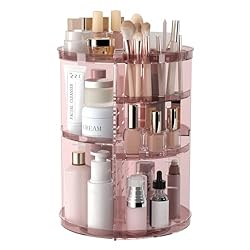 【8 Adjustable Heights】The makeup organizer is designed with 8 adjustable heights, and the insert tray can be adjusted according to the height of the organized items, ensuring that the skincare organizers can hold almost cosmetics and skincares. 【Free...