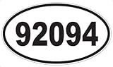US Decal, Inc. Number 92094 Oval Sticker