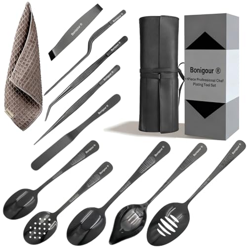 11-Piece Professional Chef Plating Tools Set