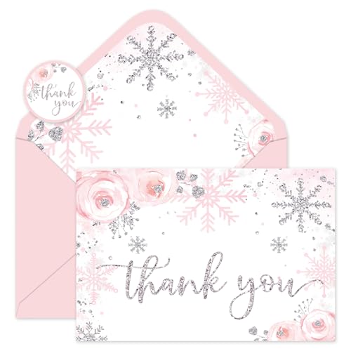 Cartes de remerciement de Noël à paillettes pour partager la magie des fêtes