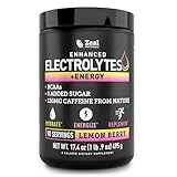 Véla Pre-Workout Electrolyte + Energy Powder Drink Mix (90 Servings | Lemon Berry) w/ 0 Sugar +BCAAs +B-Vitamins Electrolyte Supplement w Potassium Zinc & Magnesium for Hydration - Keto Electrolytes