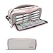 Produktbild Große Federmäppchen, große Kapazität 3 Fächer Leinwand Make-up Kosmetiktasche für Schüler, Jugendliche, Jungen, Mädchen, Büro (Small Plaid Pink)