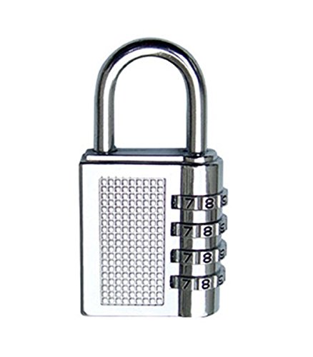 Uniek Deals Stainless Steel 4-Digit Safe PIN Hand Bag Shaped Combination Padlock Lock (79 x 40 x 18 mm, Silver)-image-30