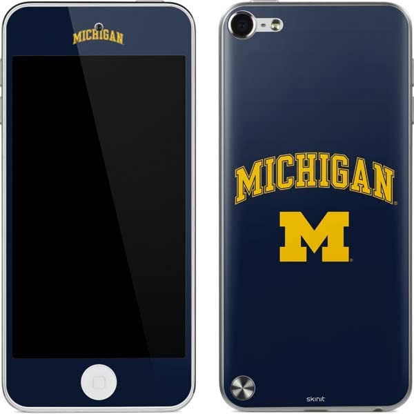 Skinit Decal MP3 Player Skin Compatible with iPod Touch (5th Gen&2012) - Officially Licensed College Michigan M Design