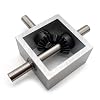 90 Degree Bevel Gear Right Angle Commutator Small Gearbox 1 : 1 Angle Changer Mechanical Drive Module Shaft Diameter 10MM (Type A)