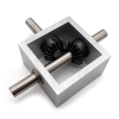 90 Degree Bevel Gear Right Angle Commutator Small Gearbox 1 : 1 Angle Changer Mechanical Drive Module Shaft Diameter 10MM (Type A)