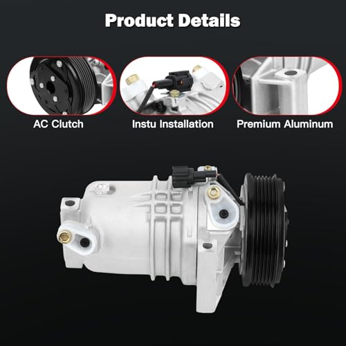 Image of cciyu Air Conditioning Compressor Fit for Nissan Cube Versa 1.8L 2009-2012