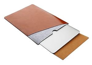 LaoZan 11.6-15.4 Zoll Laptophülle Sleeve Laptophülle Hülle Tasche Sleeve Schutzhülle Notebooktasche für Ultrabook/Macbook air/pro für macbook 11.6" Licht Braun