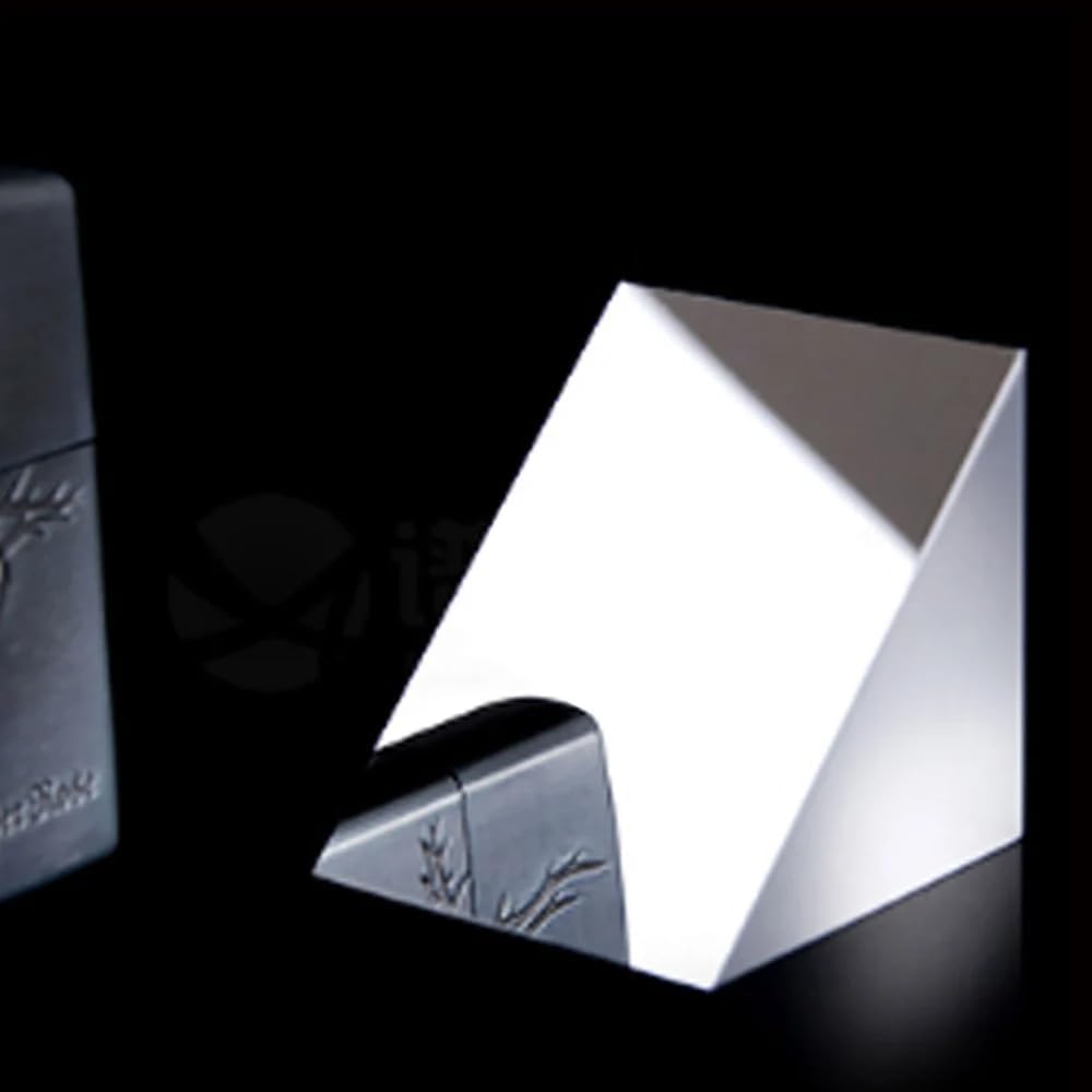 Optical Glass Right Angle Prism, Triangular Prisms Lens, K9 Glass for Precision Optical Instruments (20mm)