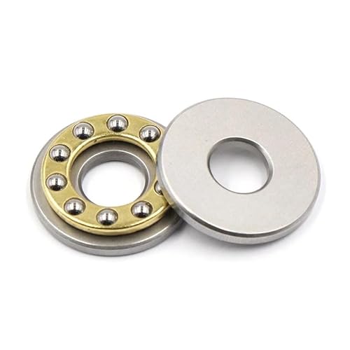QAZYUIENW 1 Piece Flat Thrust Ball Bearing Mini Three-in-one F2-6M F3-8M F4-10M F5-10M F6-12M F7-17M F8-16M F10-18M Metal Thrust Ball(F9-17m 9x17x5)
