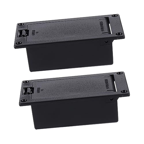 BESTonZON Guitar Battery Case Set 9v Battery Holder for Pickup Compact Bass Pickup Battery Box Easy to Install