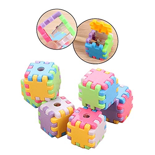 20 Pcs Blocks Pencil Sharpeners Small Pencil Sharpener for School Office Student Supplies Kid Gift