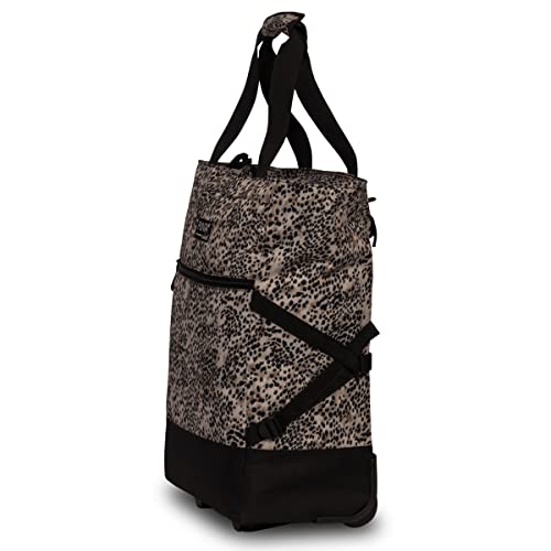 Punta Wheel Print Einkaufstrolley Einkaufsroller Einkaufswagen Shooping Trolley 10008, Farbe:Schwarz/Beige – Bild 5