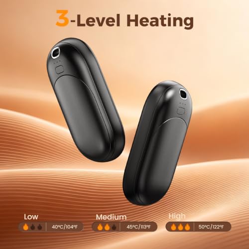 Electric Hand Warmers Rechargeable 2 Pack, 11H*2 Long Heat, 1s Heat-Up - Image 3