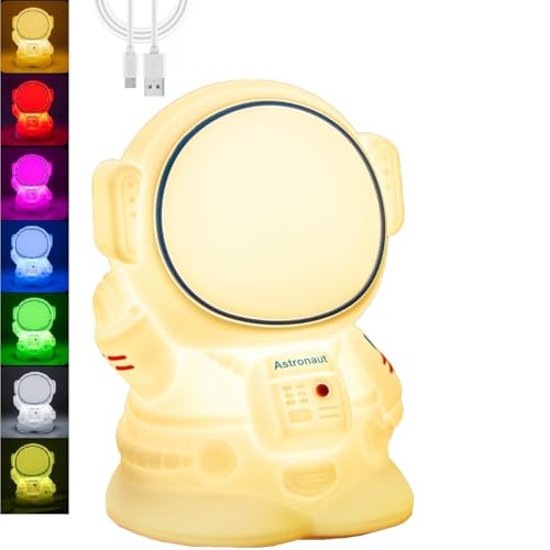 La Mejor Recopilación de Iluminación infantil nocturna al mejor precio. 48 Lámpara de noche infantil de silicona con 7 colores LED, TECHWOLF luz de noche recargable USB para bebés, niños, decoración infantil, ideal como regalo para bebés y niños...