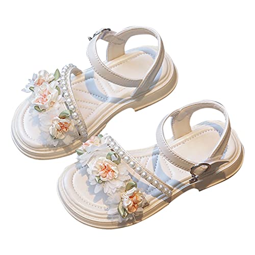 Toddler Girls Sandals Open Toe Princess Flat Sandals Summer Baby Flower Girl Shoes Dress Shoes for Wedding 𝗣a𝐫𝐭y