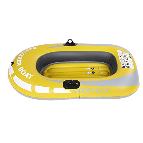 QIRG Inflatable Boat, Inflatable Design Inflatable Kayak Easy to Fold Airtight for Boating