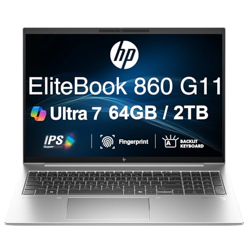 HP EliteBook 860 G11 Copilot+ �r�W�l�X�m�[�g�p�\�R�� 16�C���` IPS FHD+ �f�B�X�v���C (Intel Ultra 7 165U - vPro�e�N�m���W�[�A64GB DDR5�A2TB SSD�A�o�b�N���C�g�t��KB�A�w��