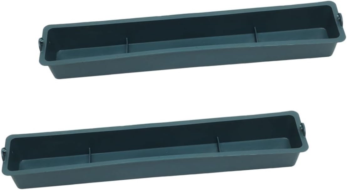 NUOBESTY 2pcs Hanging Chicken Feeder Multi-Grid Food Dispenser Thickened Plastic Trough for Poultry Feeding Supplies Suitable for Chicken Duck Pigeon Bird Cage