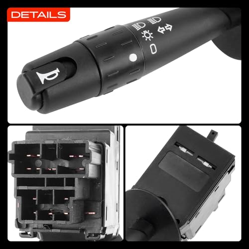 Commodo interrupteur de colonne de direction compatible Peugeot 405 II break 4E et 4B - 7