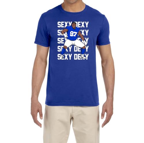 Blue New York Dexter Lawrence II Sexy Dexy Text Pic T-Shirt
