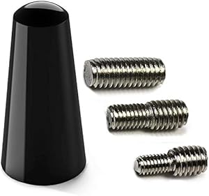 Navitec24 Radio Dachantenne Kurzstab Alu 33mm