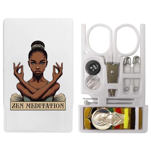 'Zen Meditation Girl' Mini Travel Sewing Kit (SE00038224)