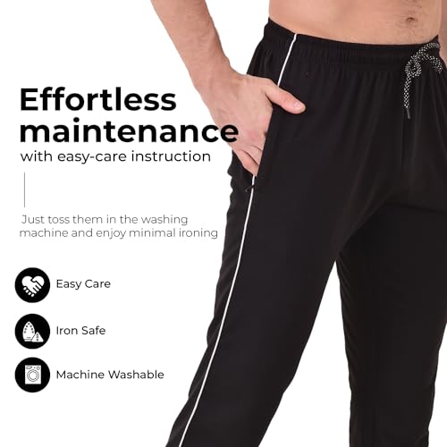 Image of Cotton Track Pant for Men | Lower for Man | Comfortable Lower Men with Zip Pocket for Gym, Sports & Casual Wear