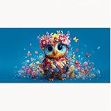 Pintar por Numeros Adultos Animal, Dibujos animados DIY Paint by Numbers Kits con Pinceles and Pigmento Acrílico, Cuadro Artesanías de Arte, Decoración para Hogar Regalo 30x60cm, Sin Marco 1T-1279