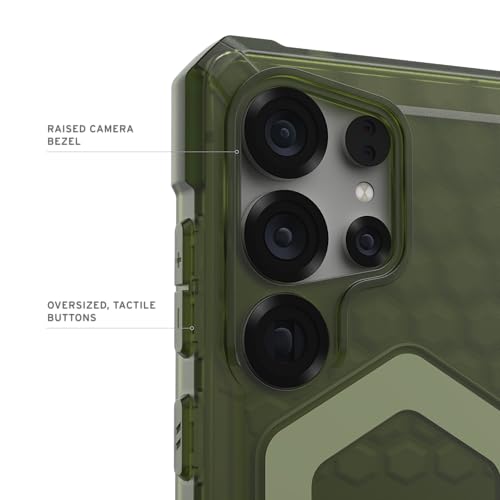Image of Urban Armor Gear TPU UAG Essential Armor Rugged Slim Fit Shockproof Protective Case /Cover Designed For Galaxy S25 Ultra 5G (2025), Magnetic Charging Compatible - Olive Drab