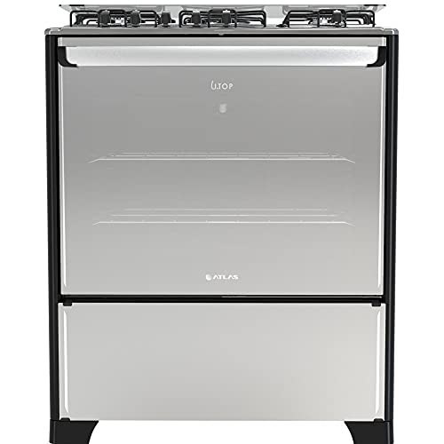 Fogão 5 bocas Atlas New Utop Style mesa de inox - Bivolt