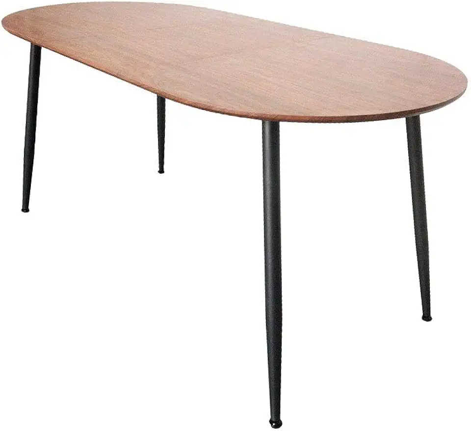 Mesa de Jantar Extensível Luna Carvalho e Preta