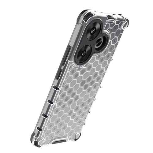 Image of Glasgow Back Case Cover Compatible with [ Poco F6 5G ] (Stylish Design) - Transparent