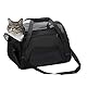 DONYER POWER Soft Sided Pet Carrier for Dogs & Cats Comfort Airline Approved Under Seat Travel Tote Bag, Reisetasche für Kleintiere mit Mesh Top und Sides, Black S