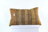 Funda de cojín kilim auténtico, tejido a mano