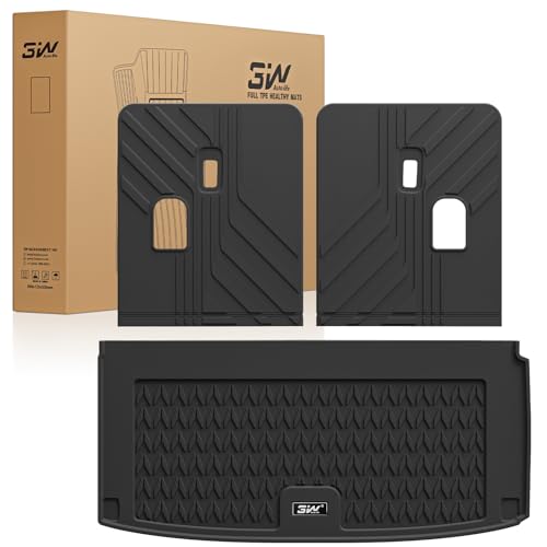 3W Trunk Mat with Backrest Mat Fit 2022-2025 2026 Acura MDX Accessories, Cargo Mat and Seat Back Cover Protector TPE All Weather, Black 3.For Acura MDX | 22-25 | Cargo Mat&Backrest