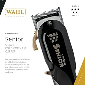 Alternative view of Wahl Professional 5 Star Cordless Senior Clipper, Precision Fade Blades, Metal Housing, 80-Minute Run Time