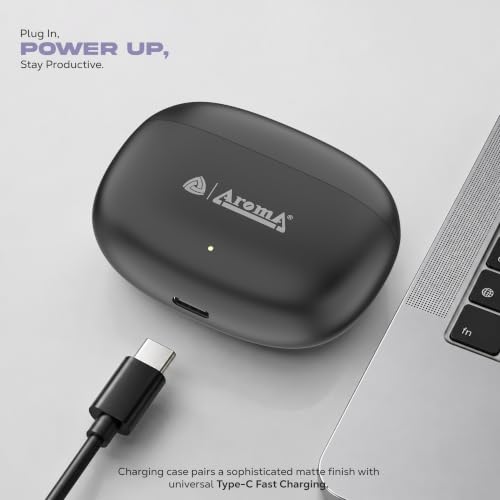 Image of AROMA NB126 Force Plus Upto 50Hr Playtime*, Fast Charging, Dual Pairing, Heavy Bass Bluetooth