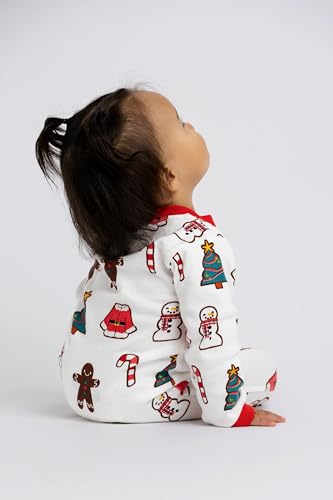 Image of MONICA + ANDY One Piece Baby Pajamas, 100% Organic Baby Clothes for Girls and Boys, Sizes For Newborn and Infant